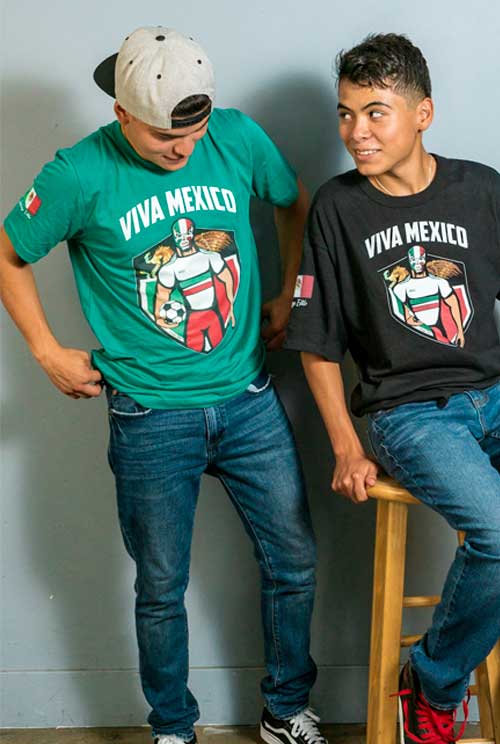 Viva Mexico shirt green back