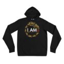 I AM: Hoodie Fleece Pullover w/ back label