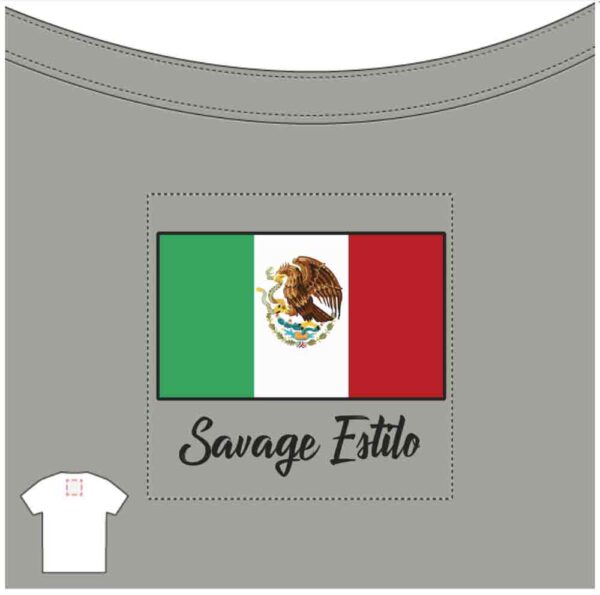 Savage Estilo Back label Viva Mexico