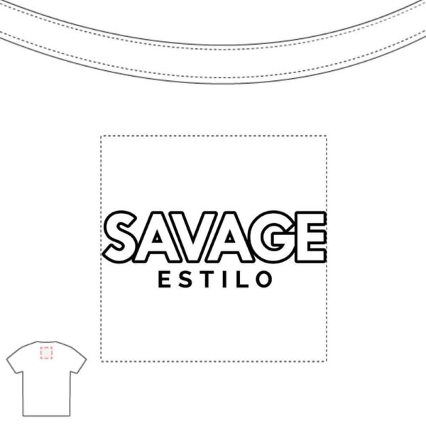 Back Label with Black Savage Estilo