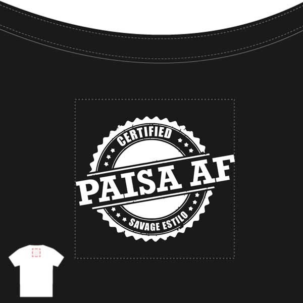 Pasia AF Back Label Certified Savage Estilo