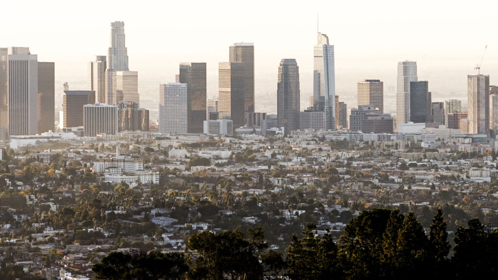 downtown LA skyline
