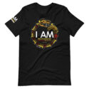 I AM: T-Shirt with sleeve design