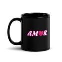 Amor Black Mug